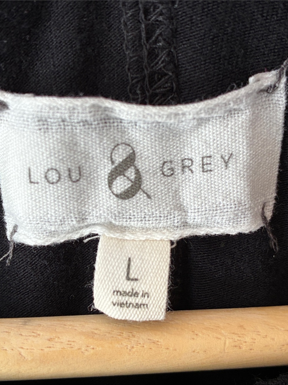 Lou & Grey Classic Black Short-Sleeve Women's Knit Dress Large - Picture 3 of 5